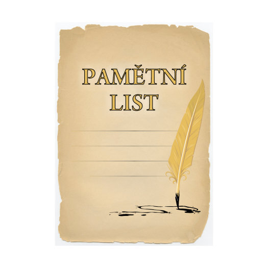 Pamětní list, diplom A5