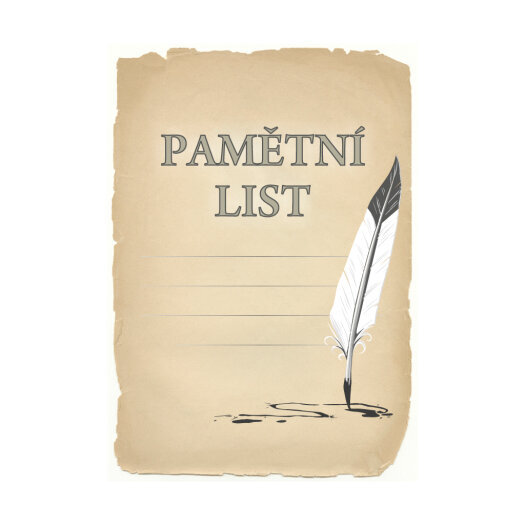 Pamětní list, diplom A5