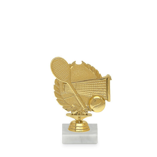 Figurka - symbol tenis, 14 cm, zlato, včetně podstavce