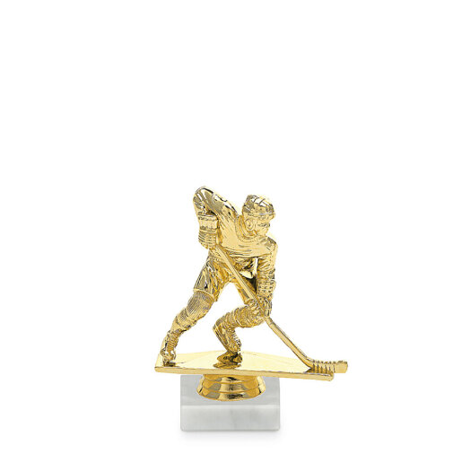 Figurka hokej, 10 cm, zlato, včetně podstavce