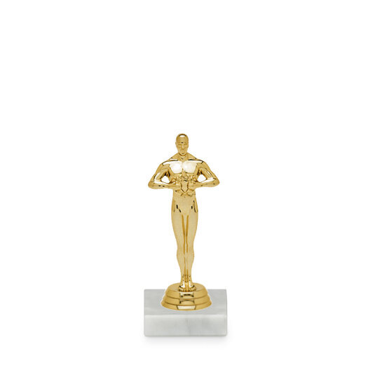 Figurka victory - muž, 14 cm, zlato, včetně podstavce