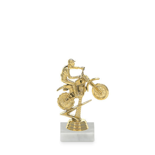 Figurka motokros, 13 cm, zlato, včetně podstavce
