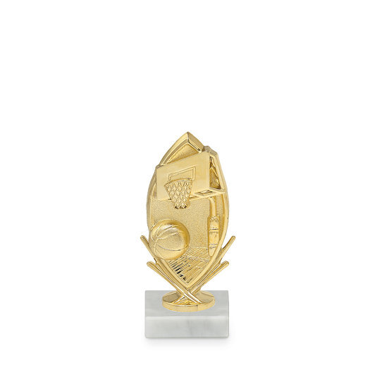 Figurka symbol - basketbal, 17 cm, zlato, včetně podstavce