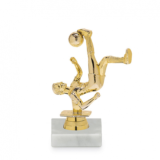 Figurka se symbolem fotbalu, 11 cm, zlato, včetně podstavce