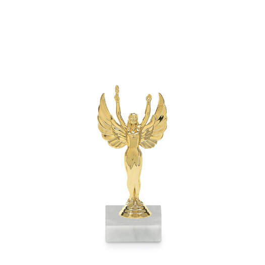 Figurka Victory žena, 12 cm, zlatá, včetně podstavce