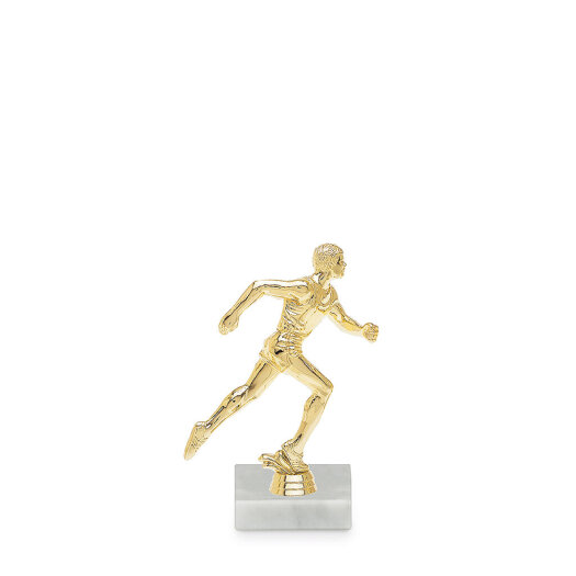 Figurka běh muž, 12 cm, zlatá