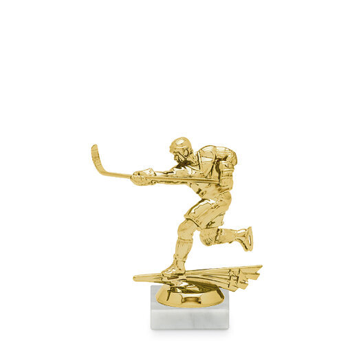 Figurka hokej, 12 cm, zlato, včetně podstavce