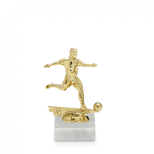 Figurka fotbal, zlato, včetně podstavce