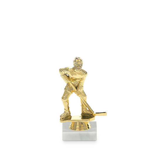 Figurka - hokej, 14 cm, zlato, včetně podstavce