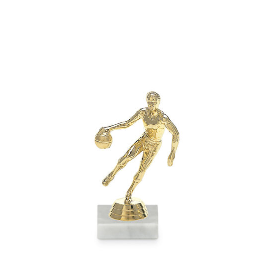 Figurka se symbolem basketbalu,muž 13 cm, zlato, včetně podstavce