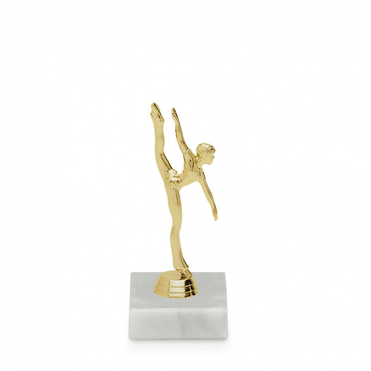 Figurka moderní tanec, žena, 17 cm, zlato, včetně podstavce