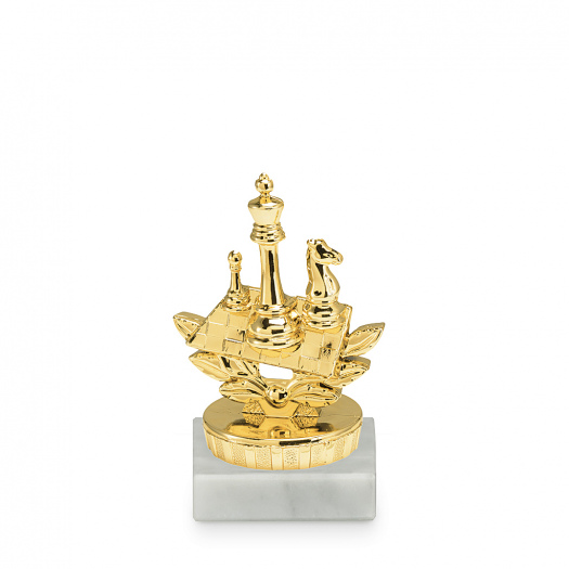 Figurka šachy, zlatá, 10cm, včetně podstavce