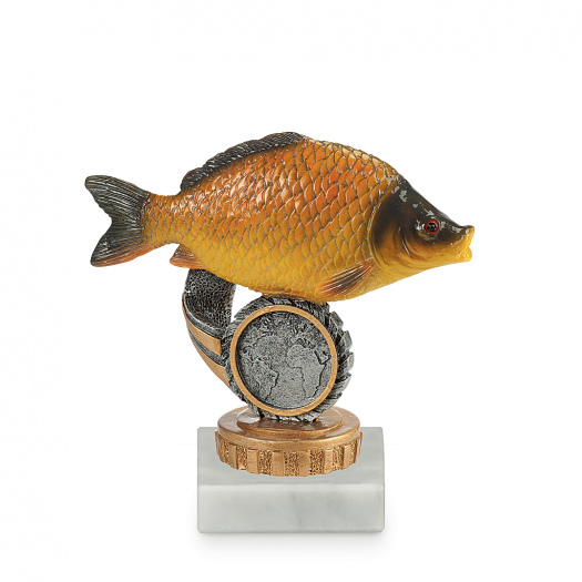 Figurka ryba, vícebarevná, výška 10 cm, včetně podstavce