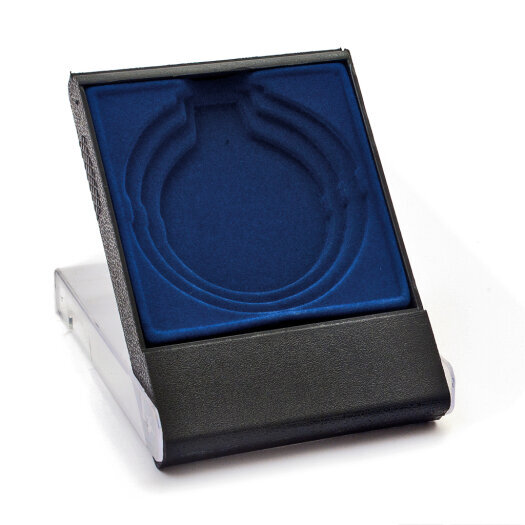 Etue na medaili modrá - pr. 70 mm, 84x116 mm, průhledná
