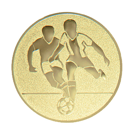Emblém fotbal - dvojice, pr. 25 mm, zlato
