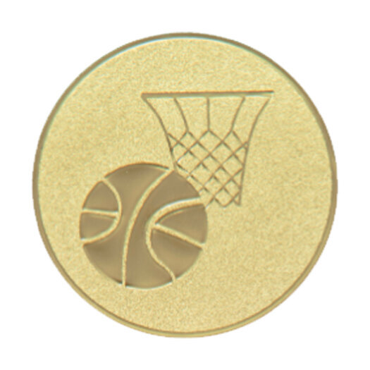 Emblém basketbal, pr. 25 mm, zlato