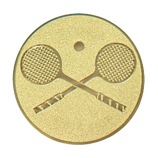 Emblém squash, pr. 25 mm, zlato