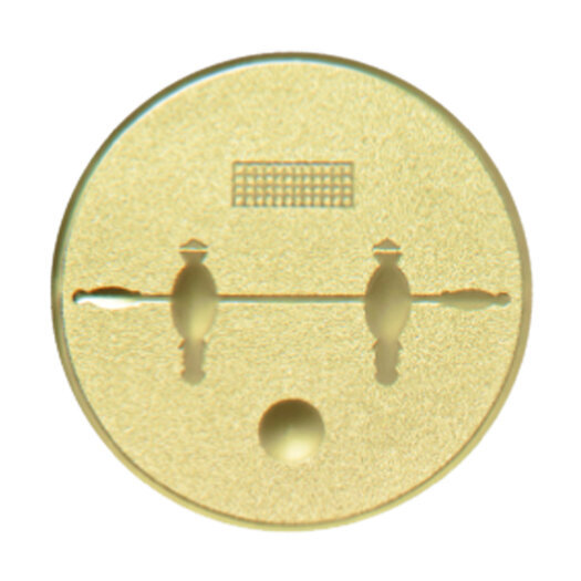 Emblém stolní fotbal, pr. 25 mm, zlato