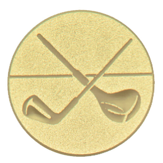 Emblém golf, pr. 25 mm, zlato
