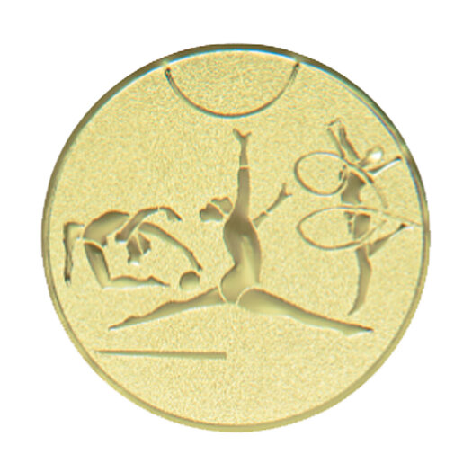 Emblém gymnastika, pr. 25 mm, zlato