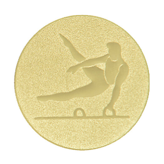 Emblém  gymnastika, pr. 25 mm, zlato
