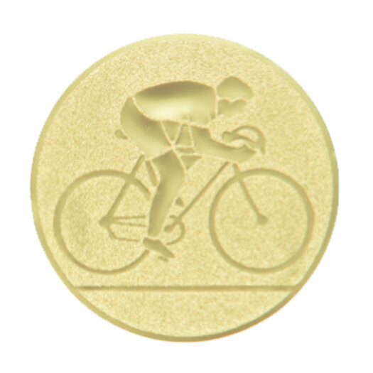 Emblém cyklistika, pr. 25 mm, zlato