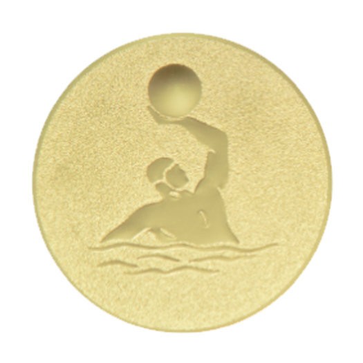 Emblém vodní pólo, pr. 25 mm, zlato