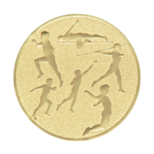 Emblém víceboj, pr. 25 mm, zlato