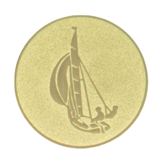 Emblém jachting, pr. 25 mm, zlato