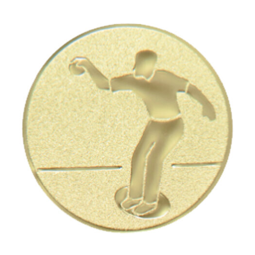 Emblém petanque, pr. 25 mm, zlato