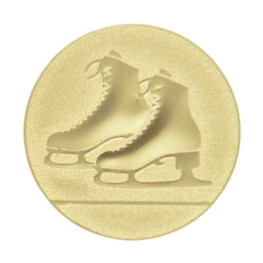 Emblém brusle, pr. 25 mm, zlato