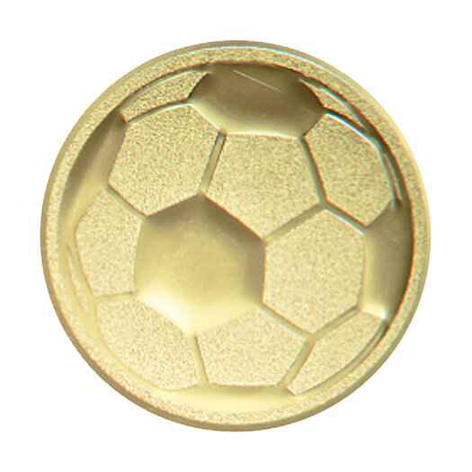 Emblém fotbal, pr. 50 mm, zlato