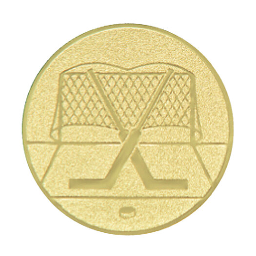 Emblém hokej, pr. 50 mm, zlato