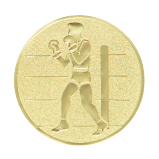 Emblém box, pr. 50 mm, zlato