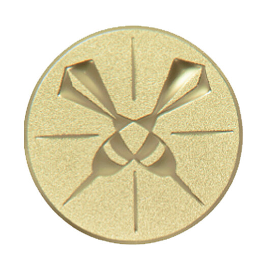 Emblém šipky, pr. 50 mm, zlato