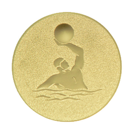 Emblém vodní pólo, pr. 50 mm, zlato