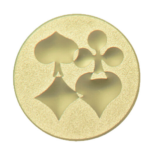 Emblém karty, pr. 50 mm, zlato