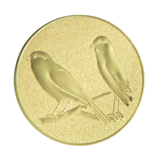 Emblém drobní exoti, pr. 50 mm, zlato