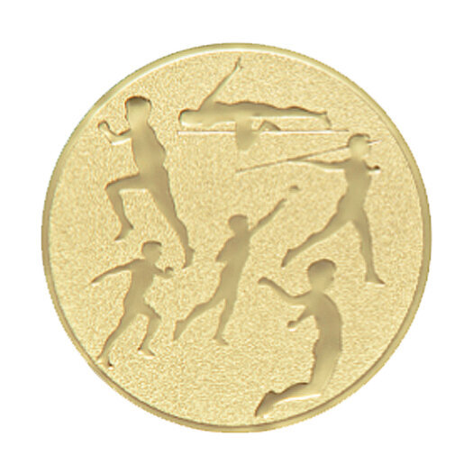 Emblém víceboj, pr. 50 mm, zlato