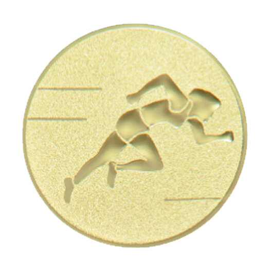 Emblém atletika, pr. 50 mm, zlato