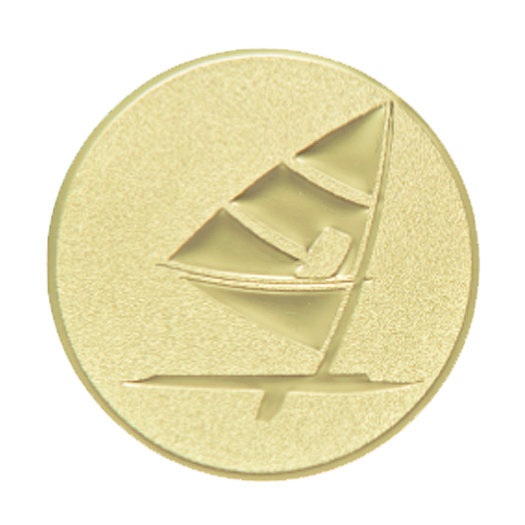 Emblém windsurfing, pr. 50 mm, zlato