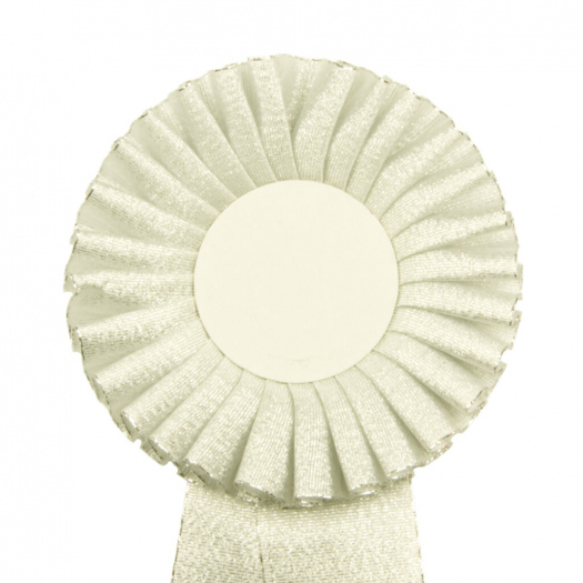 Kokarda jednořadá STANDARD, průměr 11 cm, stříbrná