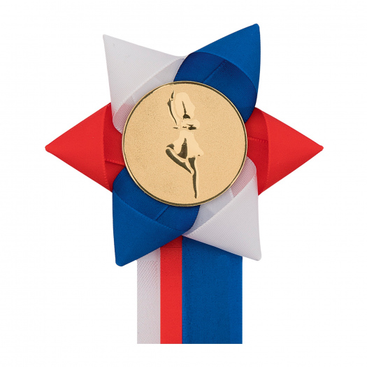 Kokarda jednořadá VĚTRNÍK trikolóra, průměr 11 cm