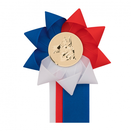 Kokarda jednořadá VĚTRNÍK trikolóra, průměr 11 cm