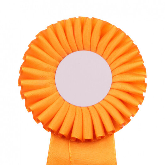 Kokarda jednořadá standard, pr. 11 cm, oranžová