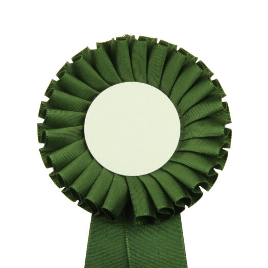 Kokarda jednořadá standard, pr. 8 cm, tm.zelená