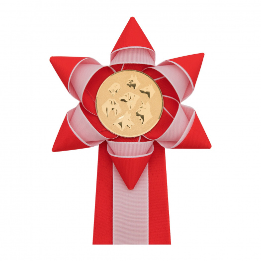 Kokarda dvouřadá HVĚZDA, průměr 13 cm