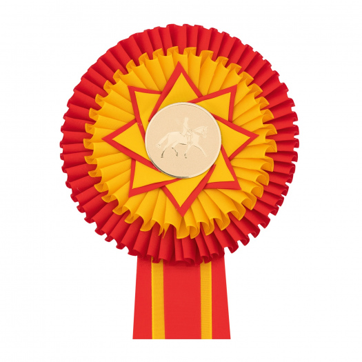 Kokarda třířadá HVĚZDA, průměr 16 cm