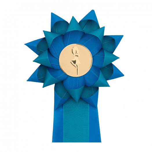 Kokarda dvouřadá KVĚTINA, průměr 16 cm