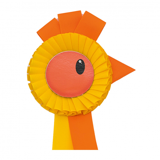 Kokarda jednořadá SLEPIČKA, průměr 11 cm